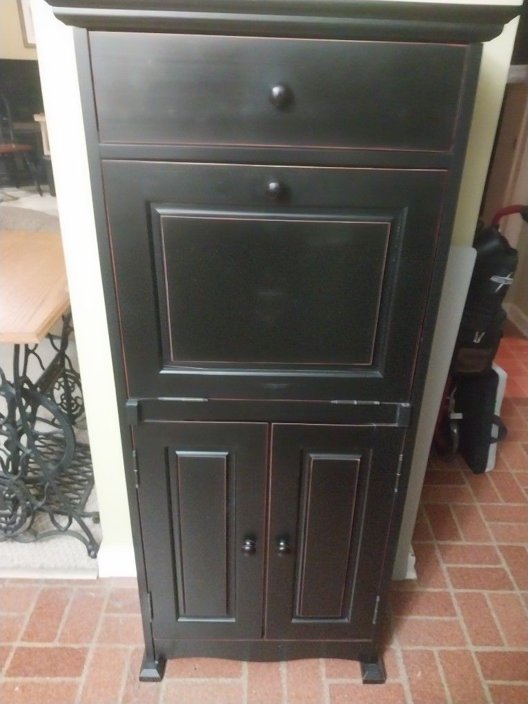 Secretary Desk And Matching Cabinet