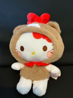 Hello Kitty Sanrio Plush Toy w/ Bear Costume