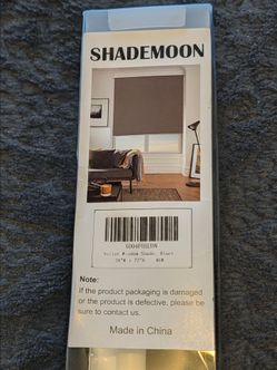 SHADEMOON Blackout Cordless Roller Shades for Indoor Windows