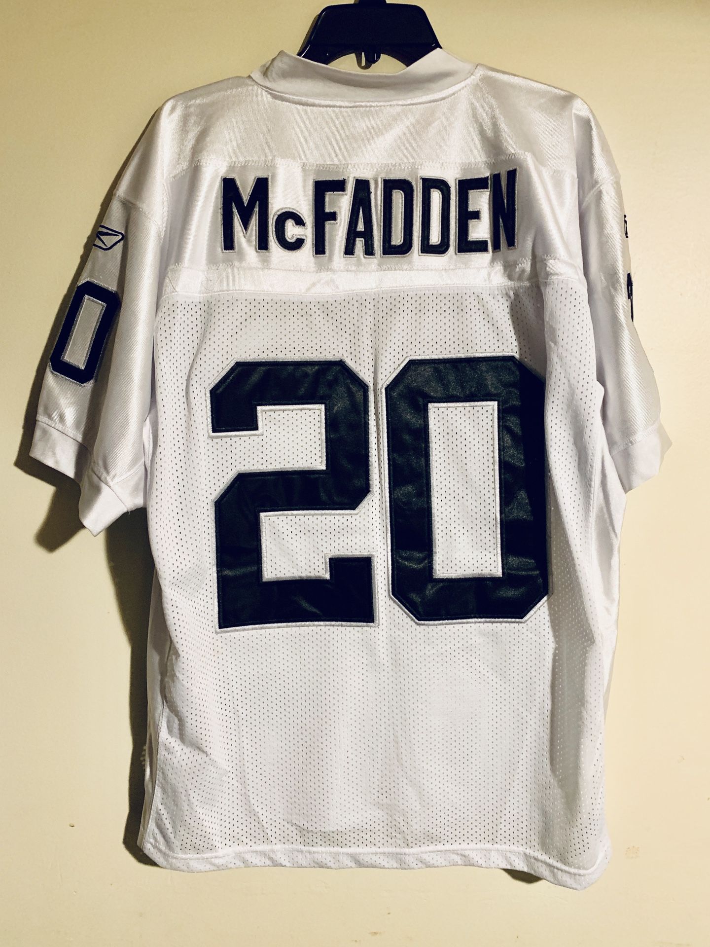 New no tags Raiders on Field Reebok Darren McFadden Jersey Size 48 XL New no tags