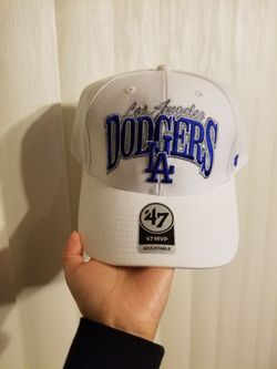 '47 Brand MVP Los Angeles Dodgers White & Blue Snapback Hat