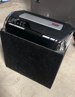 2 channel amplifier with the subwoofer MTX Amplifier with speaker thunder 5203