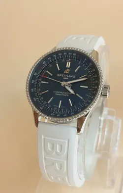 Breitling Navitimer A17395 Chronometer Automatic Steel Blue 35mm Ladies Watch