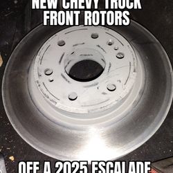 Silverado Escalade Take-off Front Rotors
