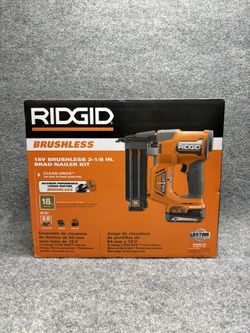 Ridgid 18v 18 Gauge Nailer Kit Brand New!