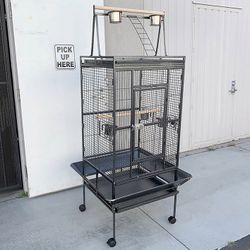 (Brand New) $155 Large 68-inch Tall Bird Cage with Rolling Stand for Parrots Parakeets Cockatiel Lovebird 