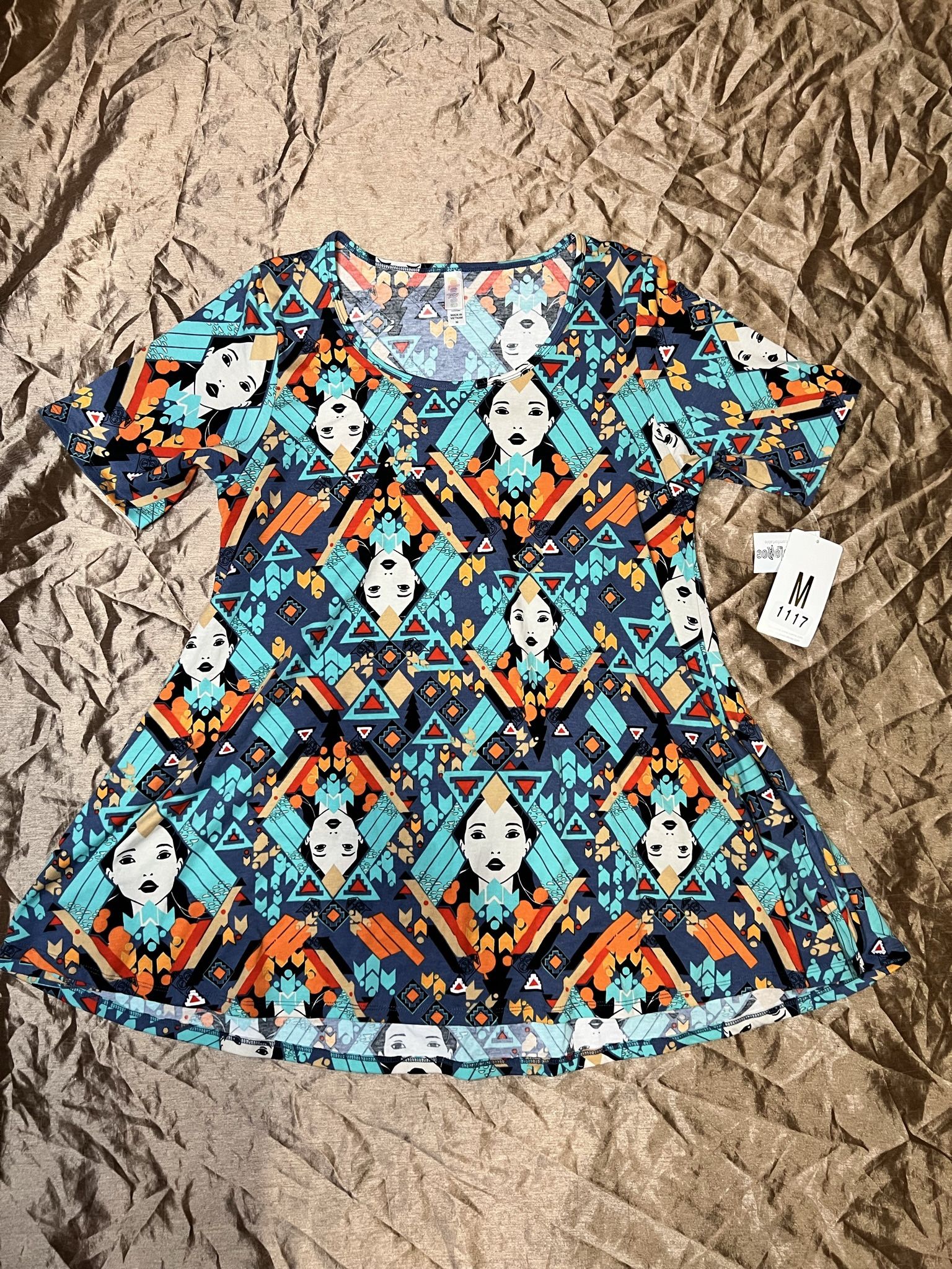 NWT Disney lularoe women size Medium perfect T Pocahontas all over print graphic