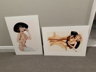 Two Vargas Pinup Prints
