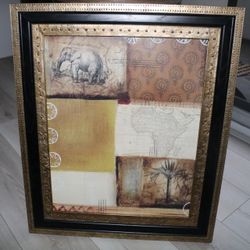 African/safari themed framed art print
