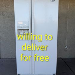 Whirlpool Side by Side Refrigerator 21 cuft(33" w 66" h