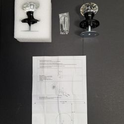 Crystal Style Glass Doorknobs