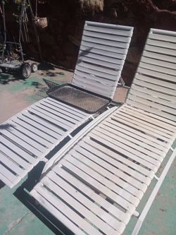 White Poolside Chairs $20