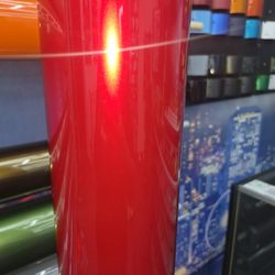 Hybrid Metallic Red Vinyl wrap roll or by the yard