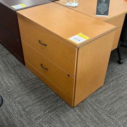 Two Drawer Wooden Filing cabinet