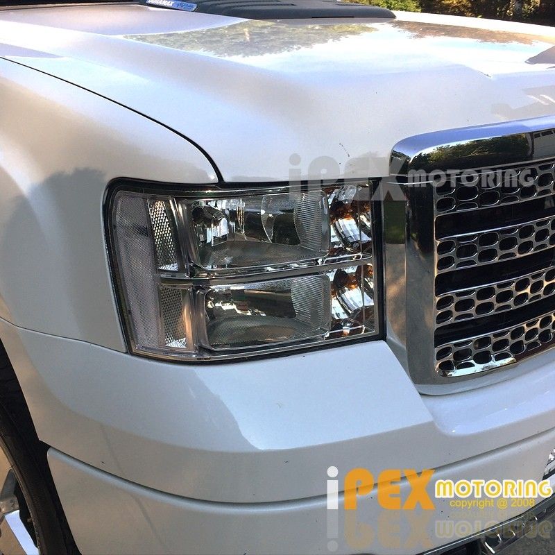 GMC SIERRA CLEAR HEADLIGHTS 07-13