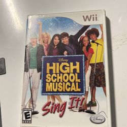 High School Musical Sing It Nintendo Wii