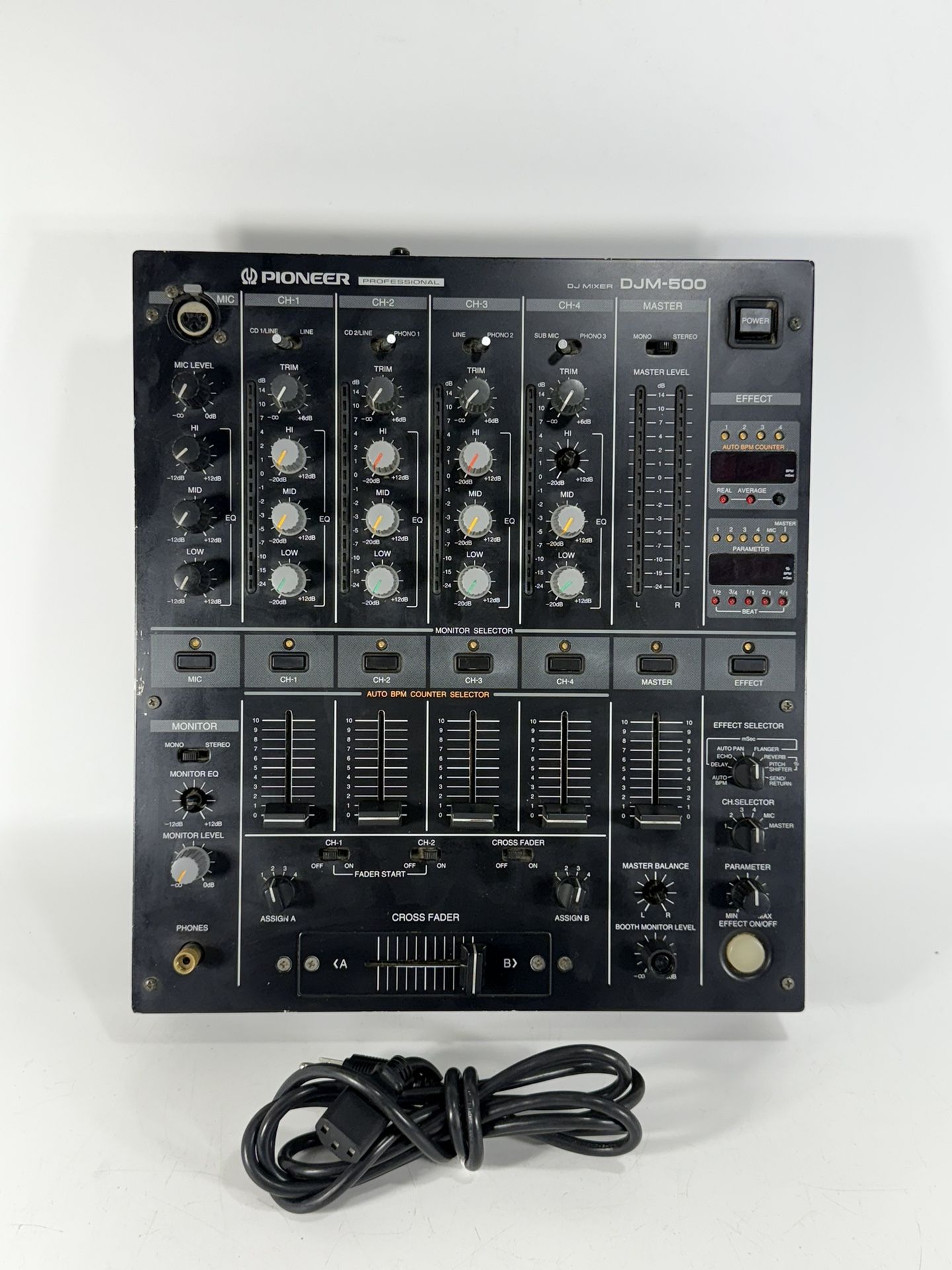Pioneer DJ DJM-500 Professional 4-Ch DJ Mixer w/ Built-in Effects ~ WORK/READ