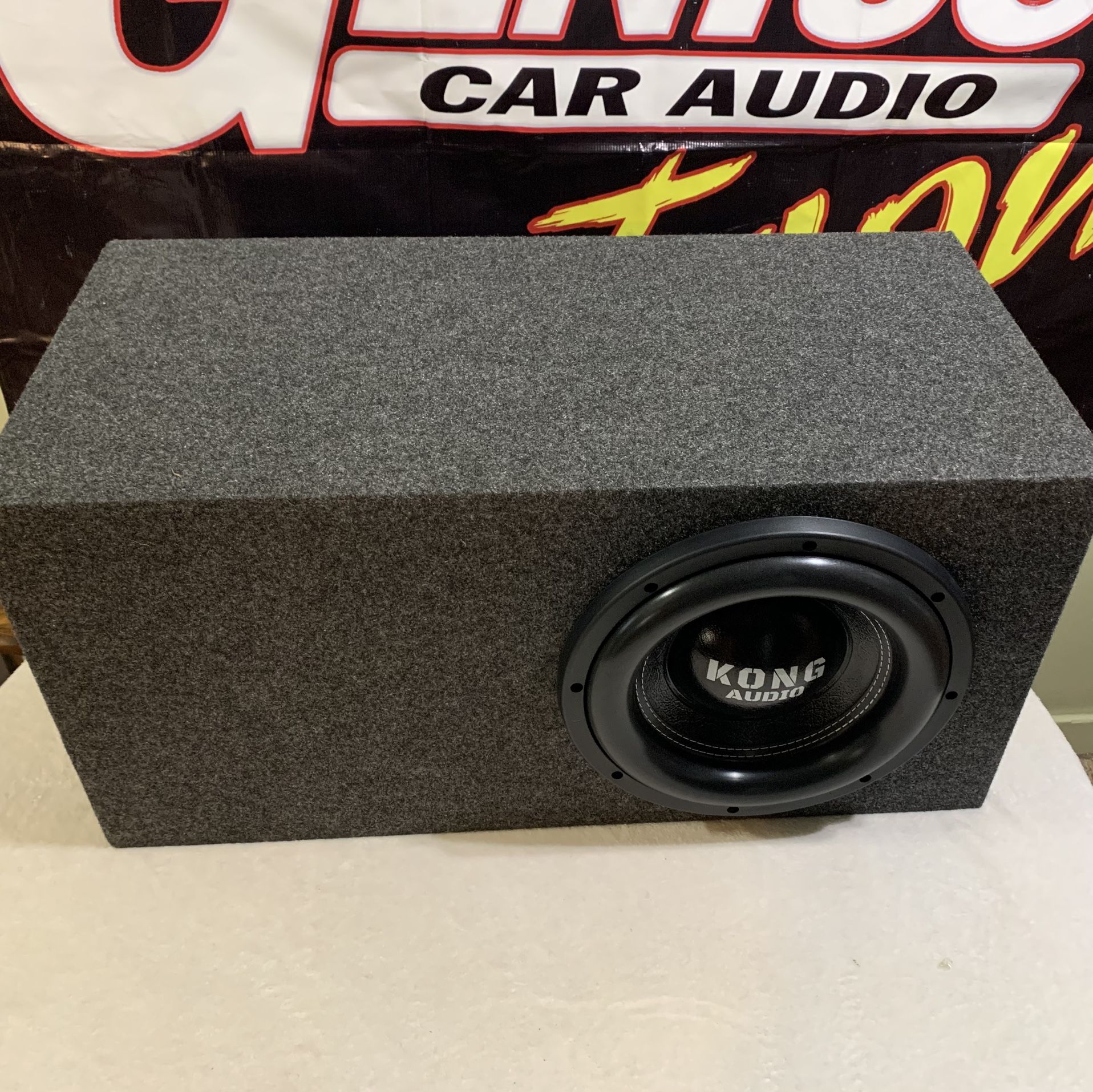 Brand New 12” Kong Audio 3000w Max Power Subwoofer + New Slot Port Enclosure