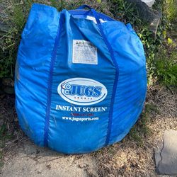 JUGS Sports Instant Screen – 7’x8’ Baseball/Softball Batting Net | Portable