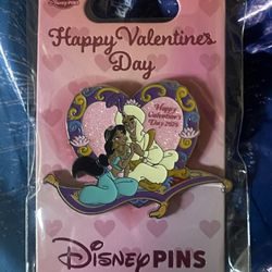 Disney limited Edition Aladdin & Jasmin Pin (new Sold Out Item In The Parks) 