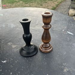 Wooden Candle Holders