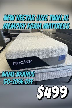 New Nectar Luxe Twin XL Memory Foam Mattress