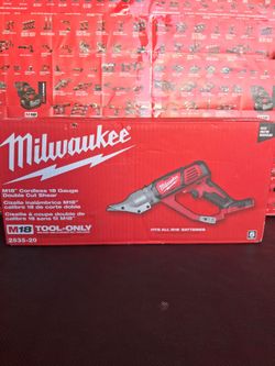 MILWAUKEE M18 18V LITHIUM-ION CORDLESS 18-GAUGE DOUBLE CUT METAL SHEAR ( TOOL ONLY  )