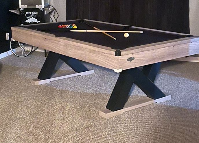 Pool table W/ black felt