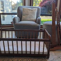 Vintage Jenny Lind Baby Cradle
