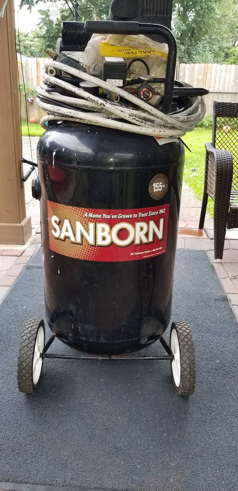 Sanborn Air Compressor 30 Gallon