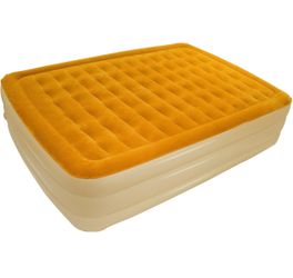 New CSA SAB-203 AirCloud SuperbAir Collection Butterscotch/French Vanilla 19" High King Size Air Bed with Pump