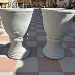 New Flower Pots Made Out Of Cement Perfect Gift 