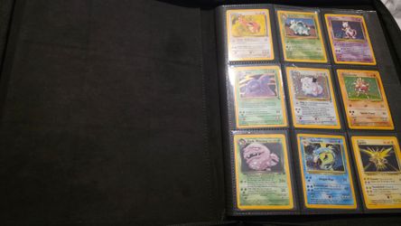 Vintage pokemon cards + custom binder