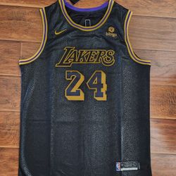 Los Angeles Lakers Kobe Bryant #24 black stitched jersey