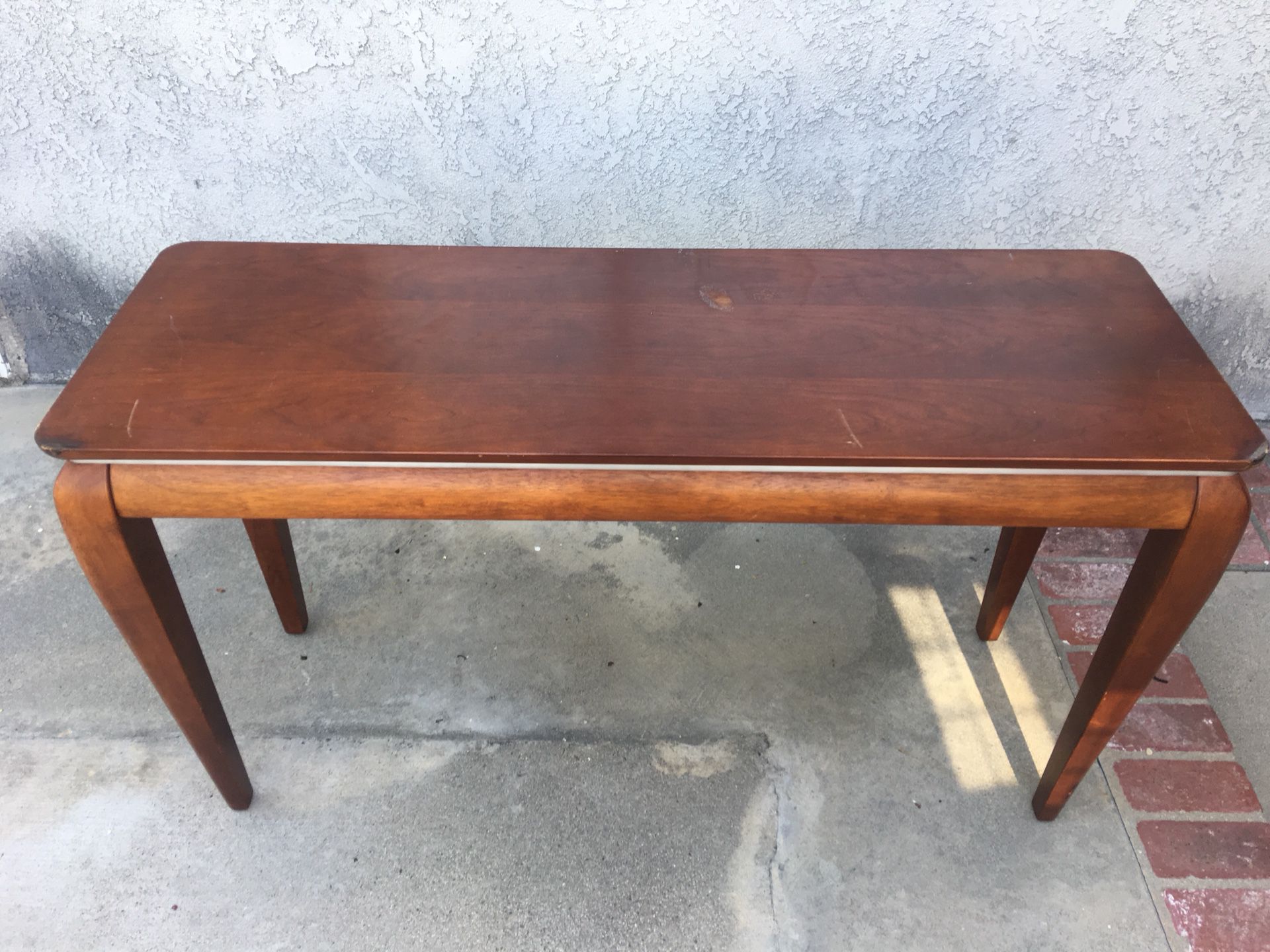 Red wood console