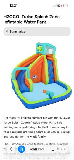 H20 water slide