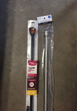 Decorative curtain rods