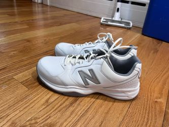 Classic Dad Shoes All White New Balances
