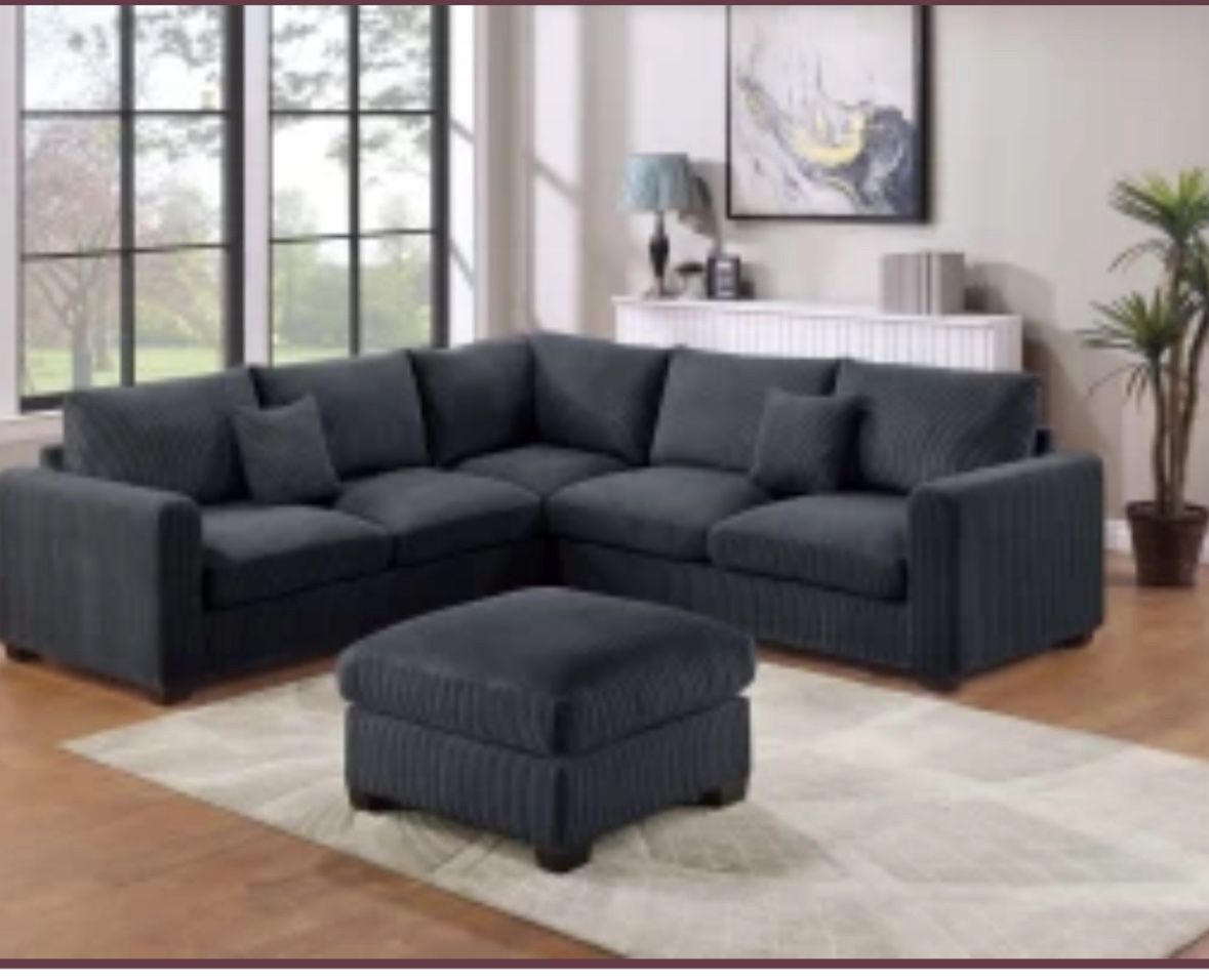 Sectional With Ottoman