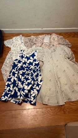 Lot of 4 Toddler Girl size 4-5T Summer Dresses