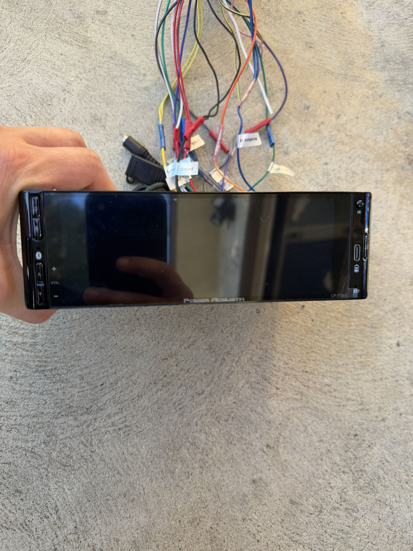 power acoustik cp-71wa radio