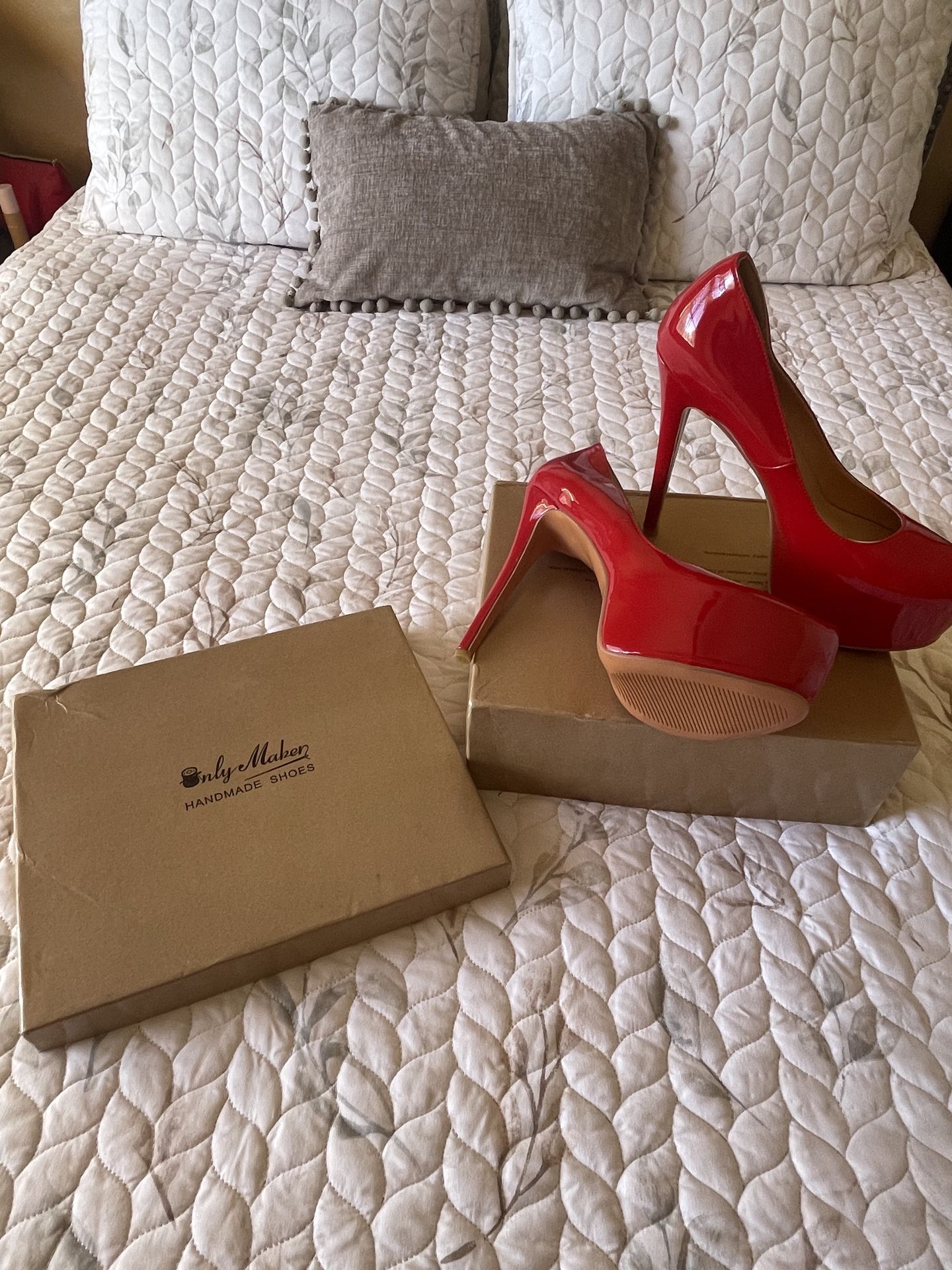 Patent Leather Round Toe Platform High Heels