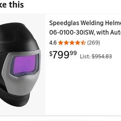 Speedglas 1900v Welding Helmet 