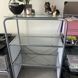 Metal & Glass Shelving Units