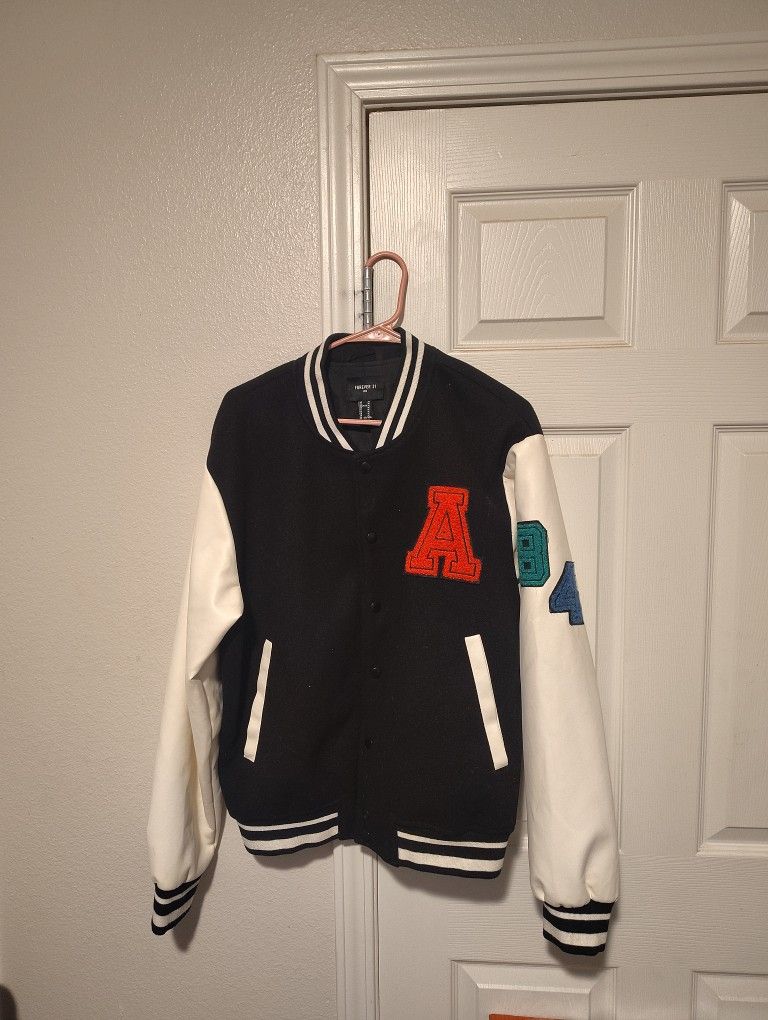 Forever 21 Men's Varsity/Lettermen Jacket With "A, 84"