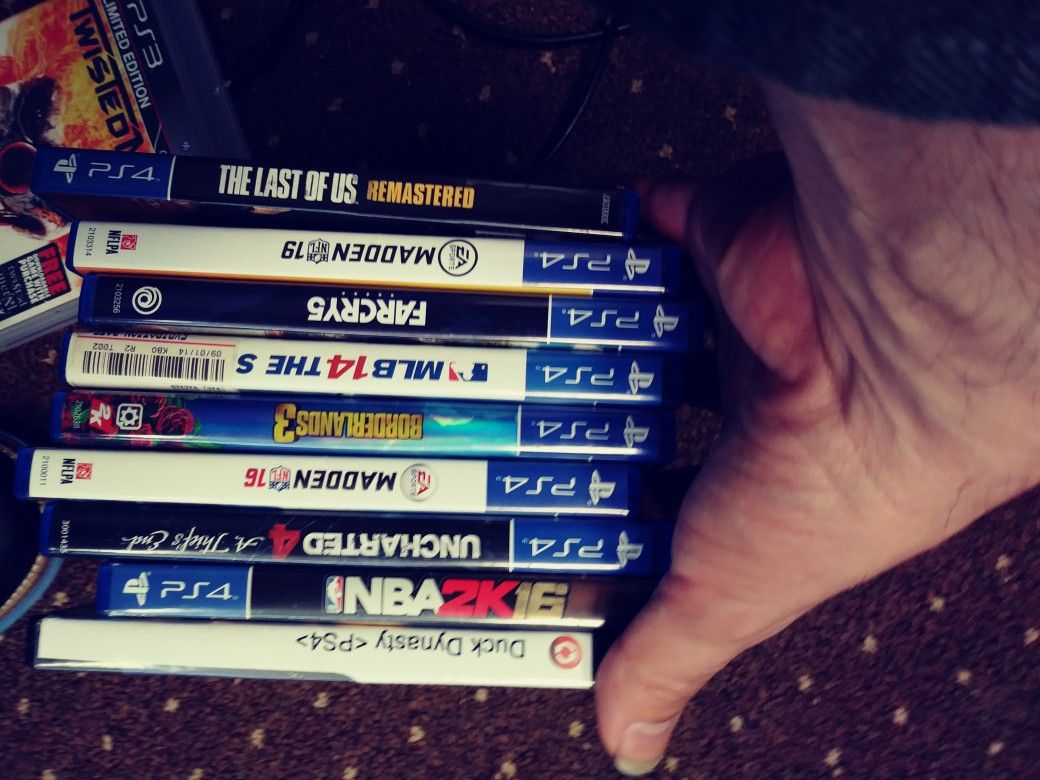 Xbox, PS4, PS3 Games - $5 Ea