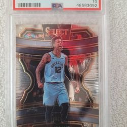 2019 PANINI SELECT " JA MORANT " #72 PSA 10