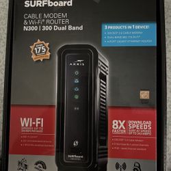 Arris  Surf Board Cable Modem & Wi-Fi Router