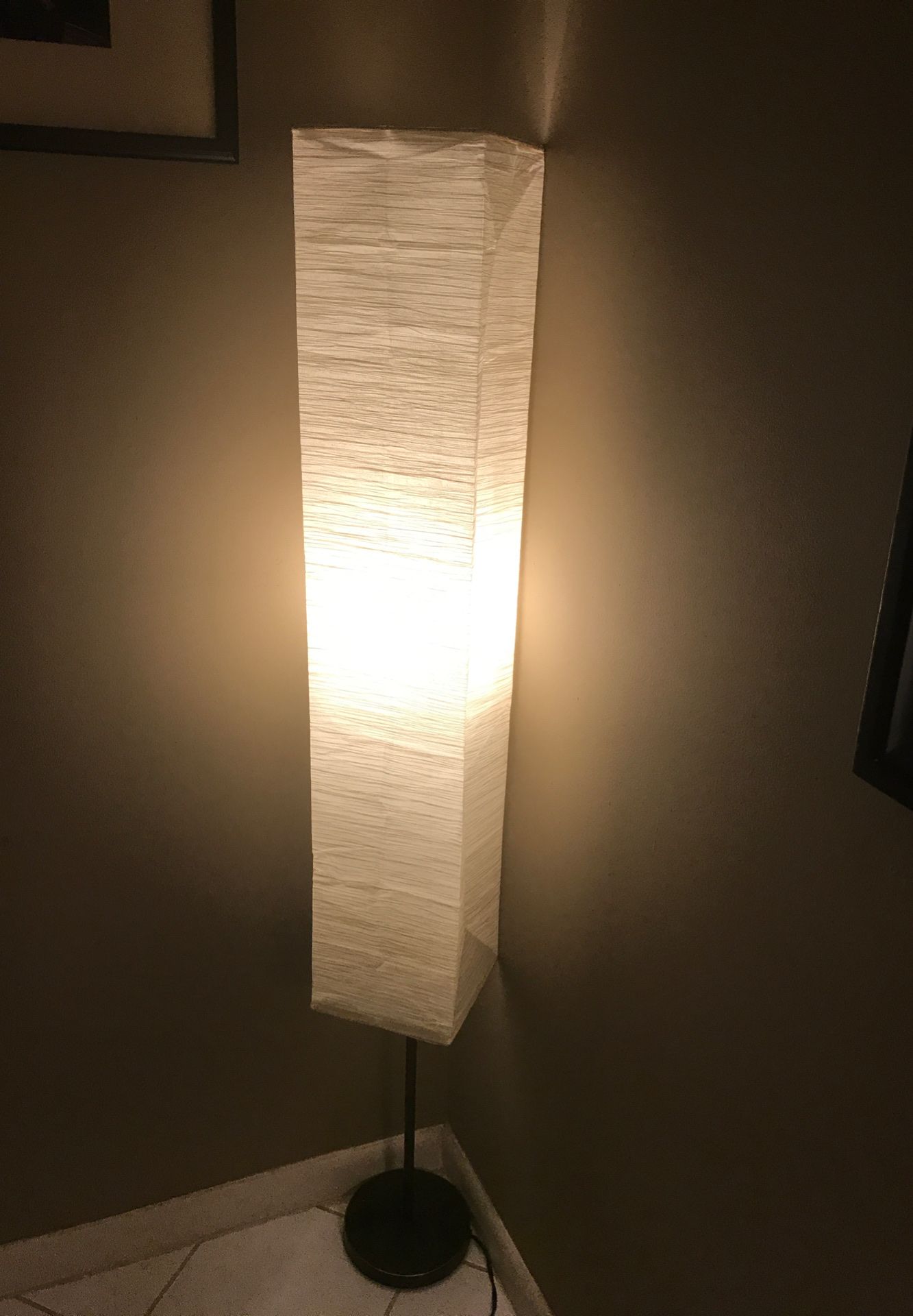 5” Rice Paper Floor Lamp