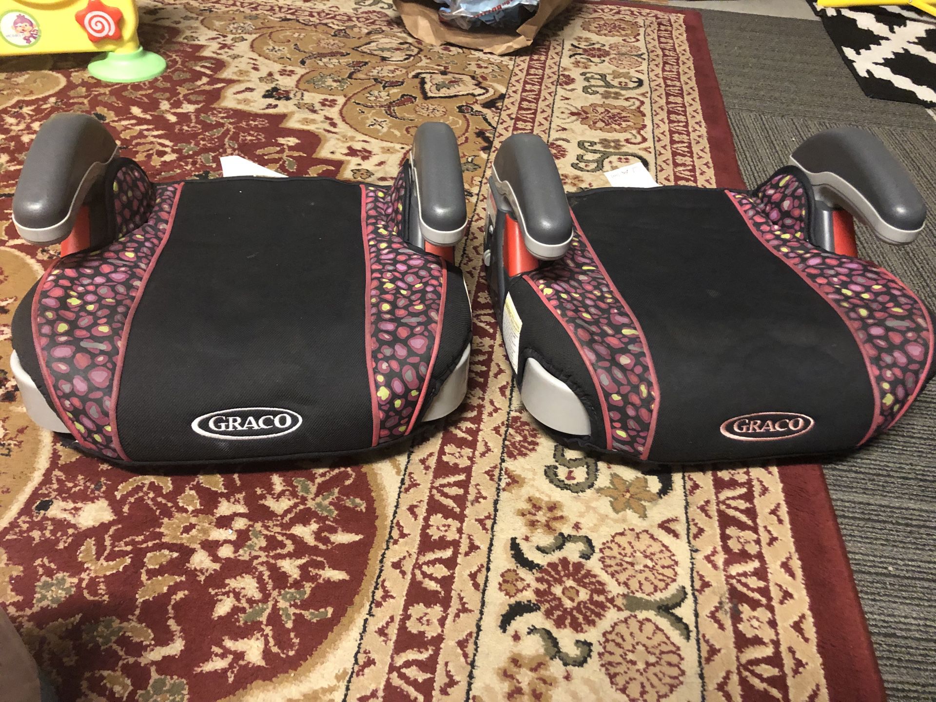 Two car booster seats